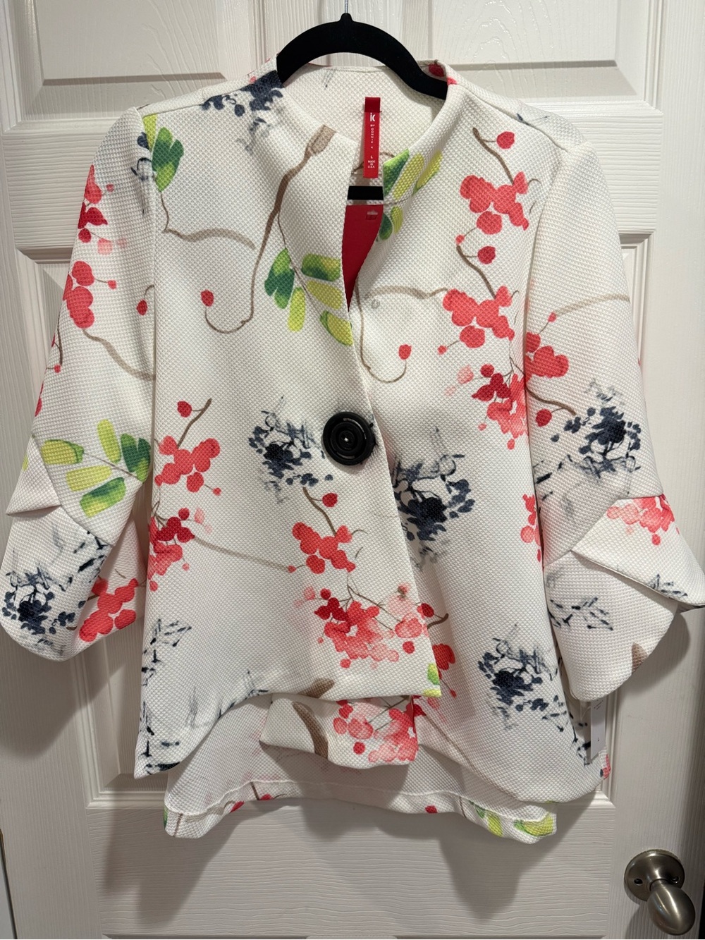 NWT IC by Connie K Floral Statement Swing Jacket Blazer - Women's Large